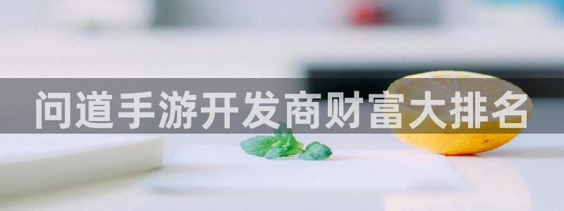 大神28开奖官网查询中奖号码：问道手游开发商财富大排名